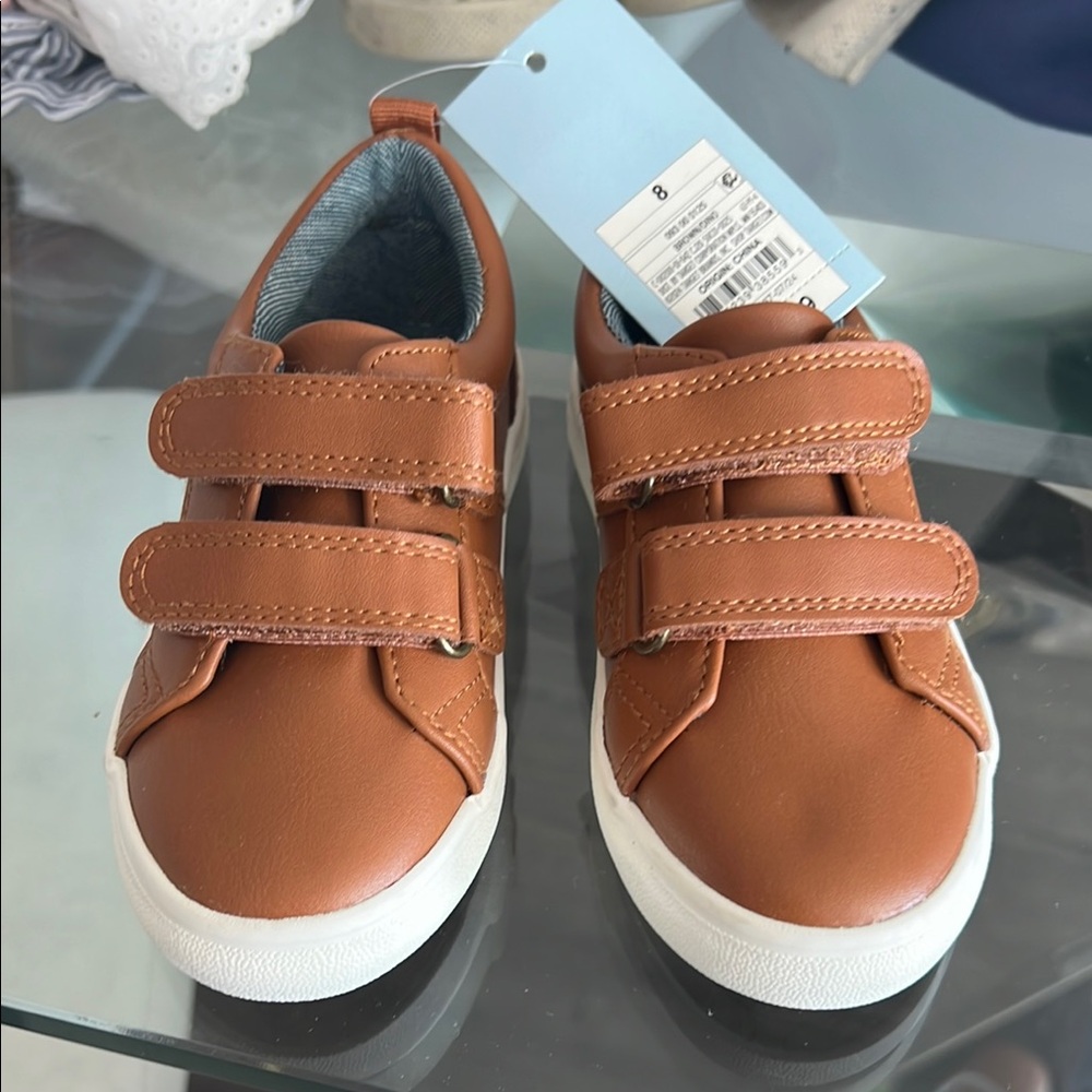 Cat & Jack Tan Kids Shoes with Velcro